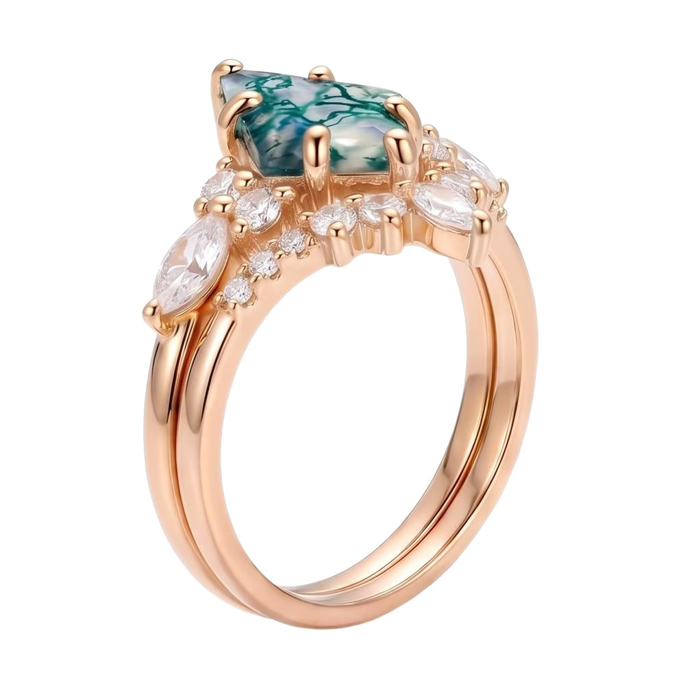 18K Rose Gold Plated, 10K Solid Rose Gold