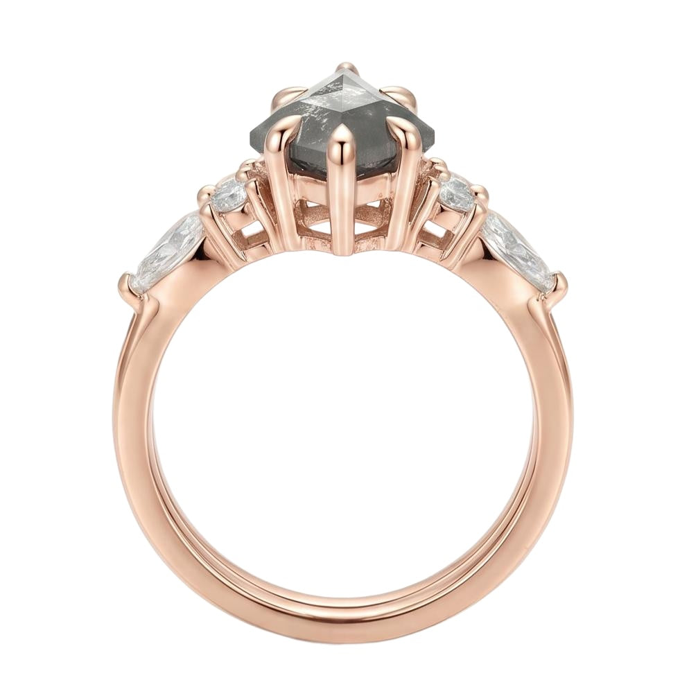 18K Rose Gold Plated, 10K Solid Rose Gold