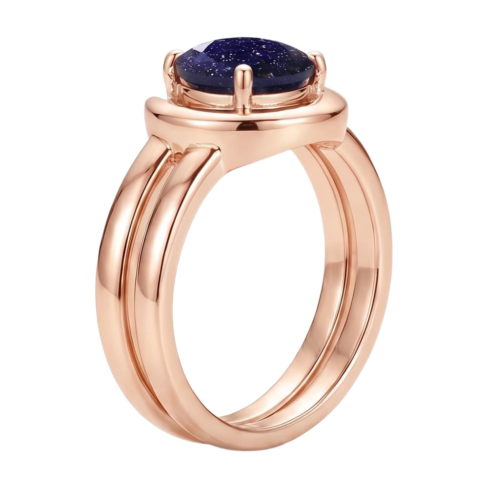 18K Rose Gold Plated, 10K Solid Rose Gold