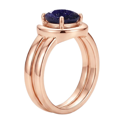 18K Rose Gold Plated, 10K Solid Rose Gold
