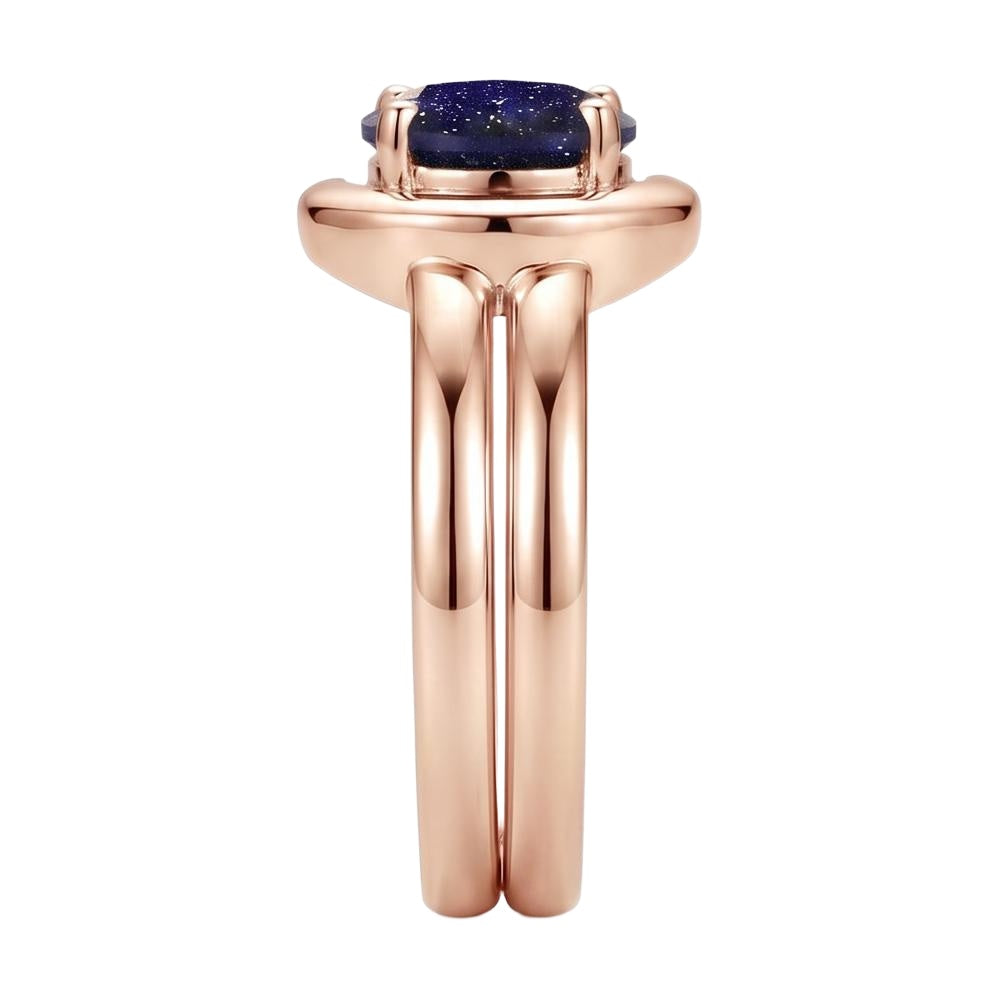 18K Rose Gold Plated, 10K Solid Rose Gold