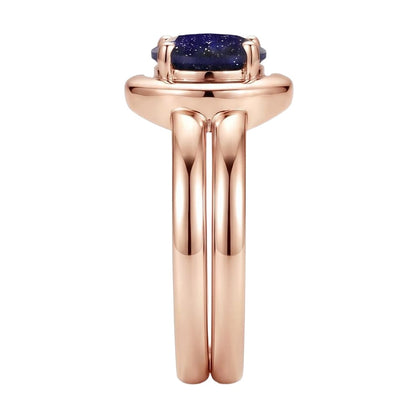 18K Rose Gold Plated, 10K Solid Rose Gold