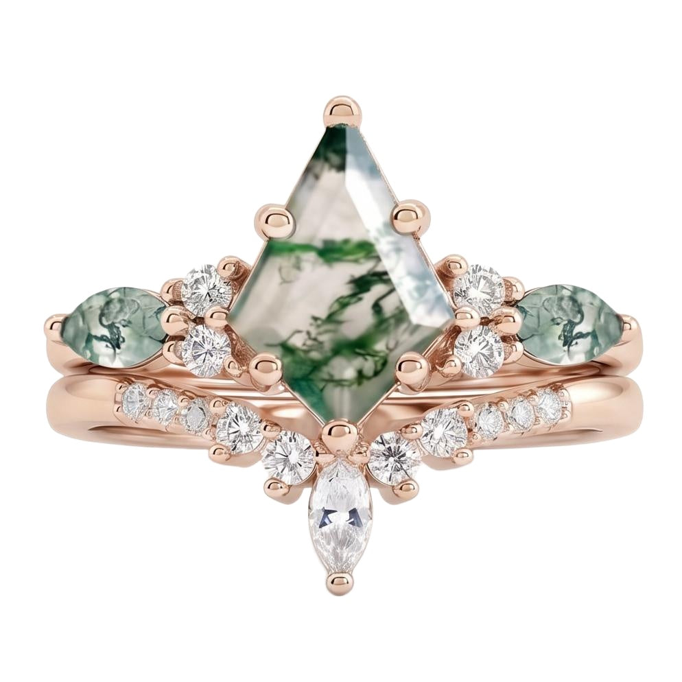 18K Rose Gold Plated, 10K Solid Rose Gold
