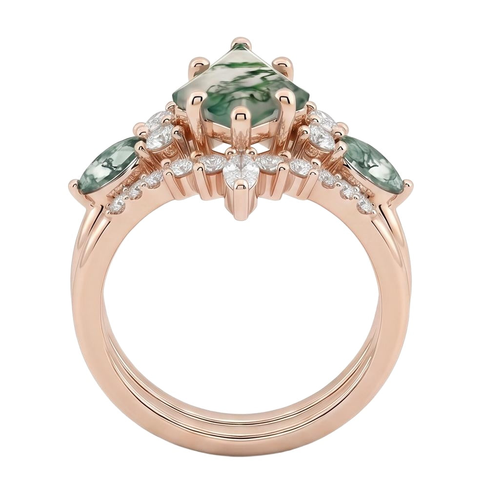 18K Rose Gold Plated, 10K Solid Rose Gold