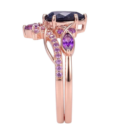 18K Rose Gold Plated, 10K Solid Rose Gold