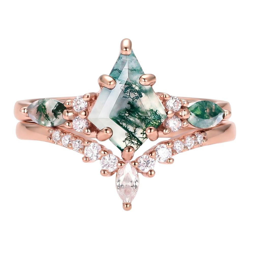 18K Rose Gold Plated, 10K Solid Rose Gold