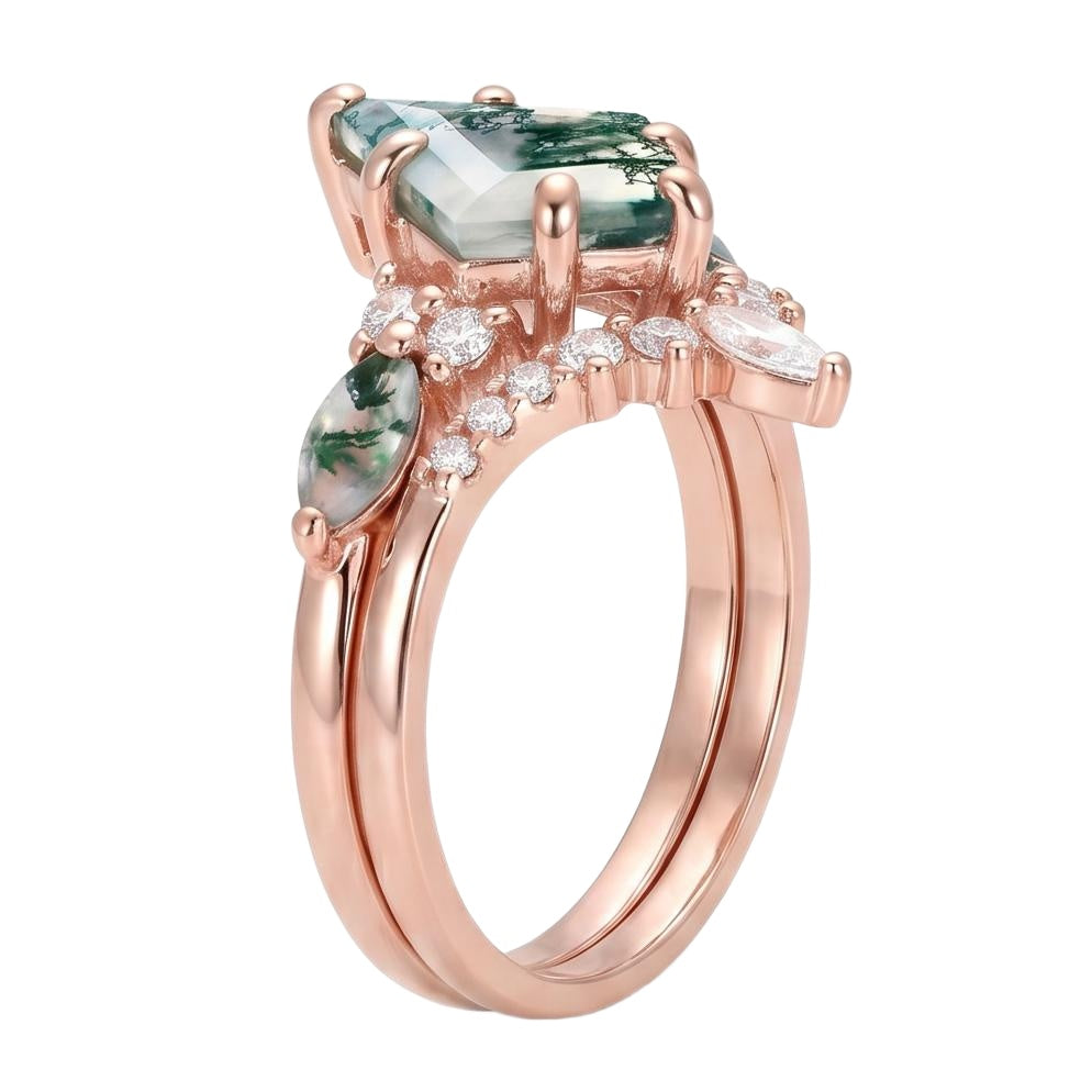 18K Rose Gold Plated, 10K Solid Rose Gold