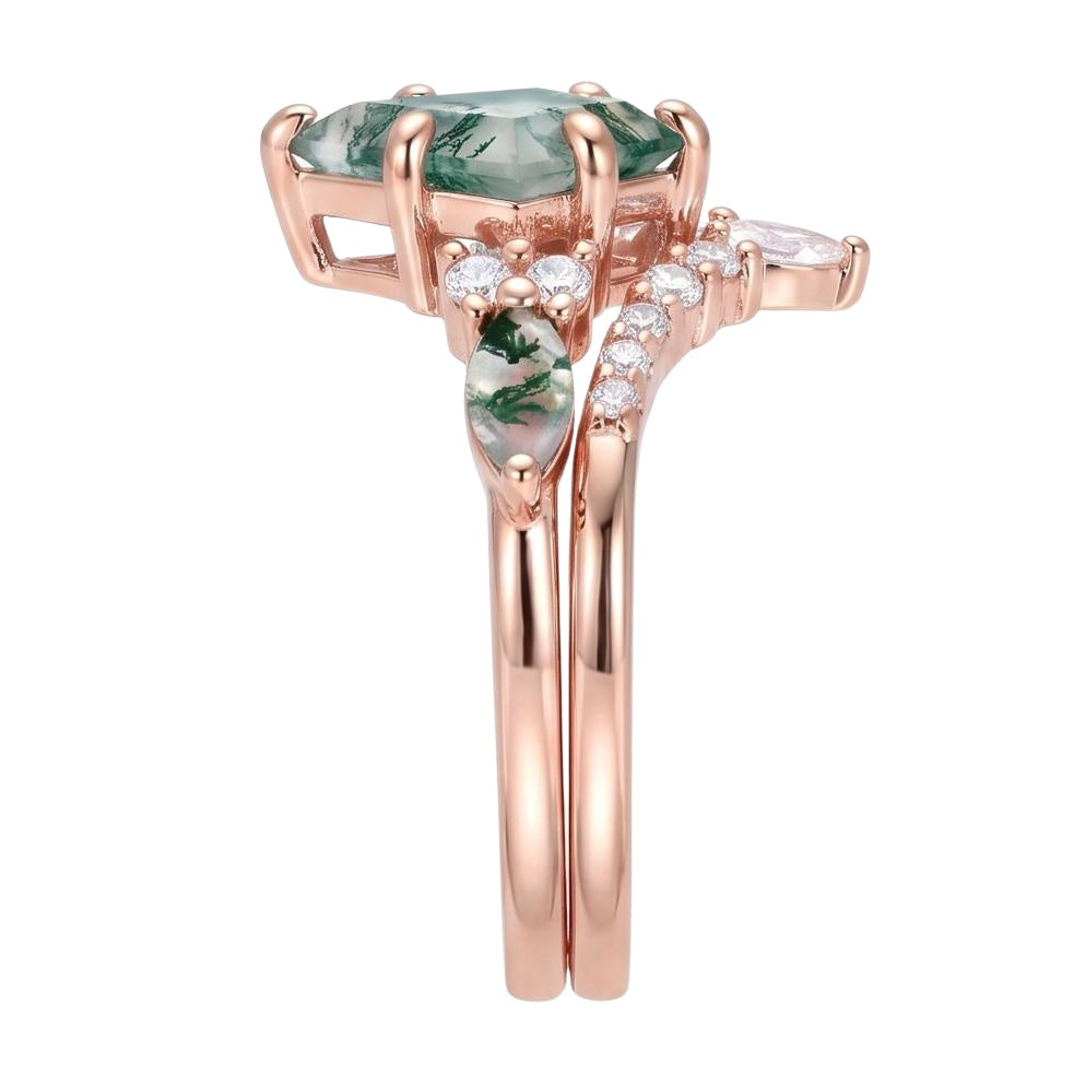 18K Rose Gold Plated, 10K Solid Rose Gold