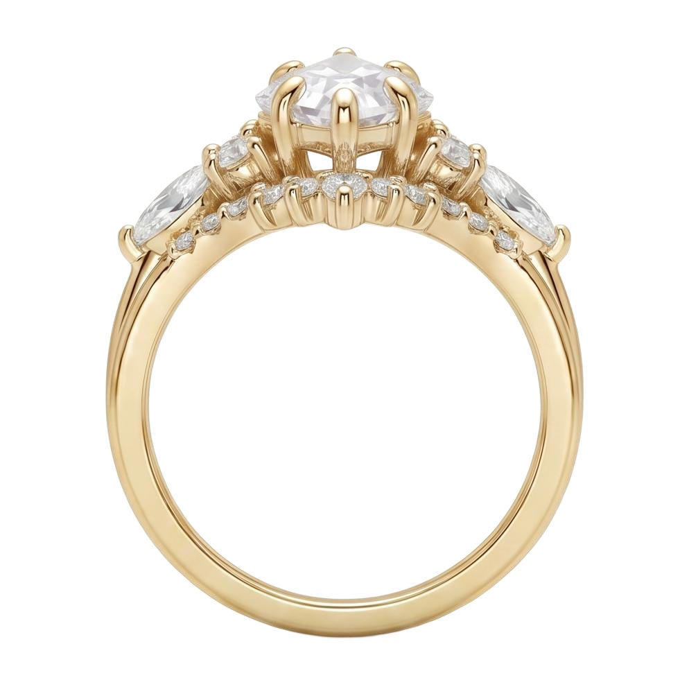 18K Yellow Gold Plated, 10K Solid Yellow Gold