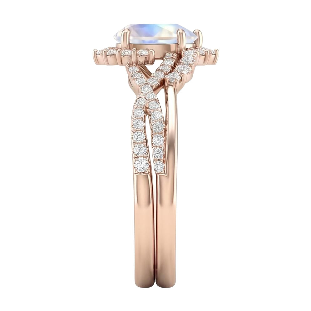 18K Rose Gold Plated, 10K Solid Rose Gold