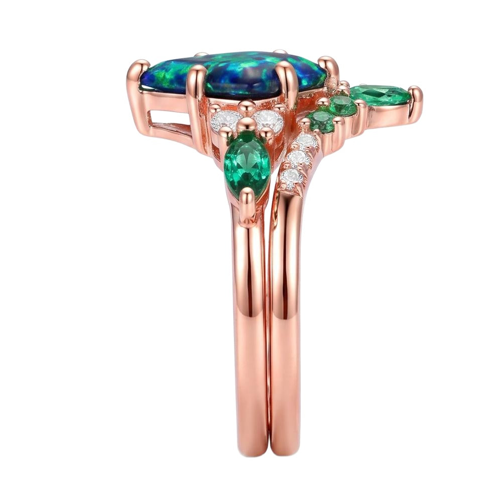 18K Rose Gold Plated, 10K Solid Rose Gold