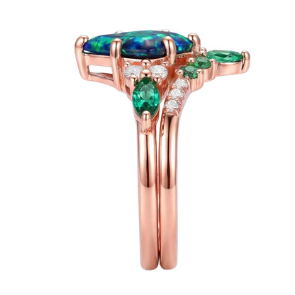 18K Rose Gold Plated, 10K Solid Rose Gold