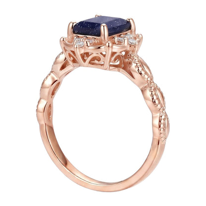 18K Rose Gold Plated, 10K Solid Rose Gold
