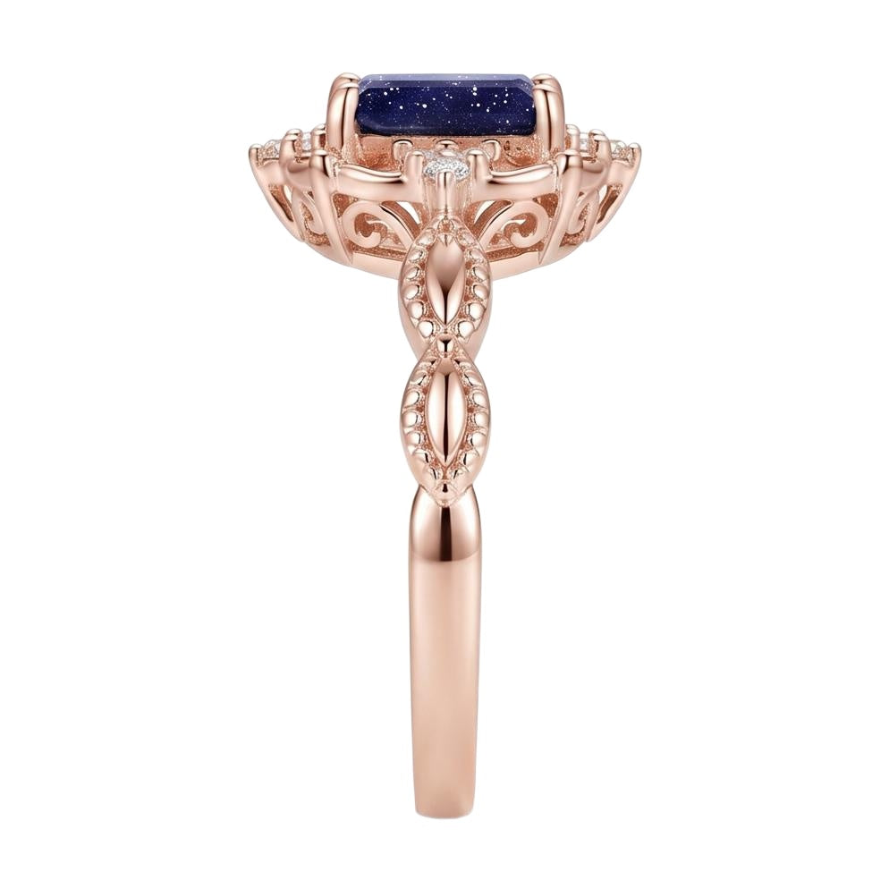 18K Rose Gold Plated, 10K Solid Rose Gold