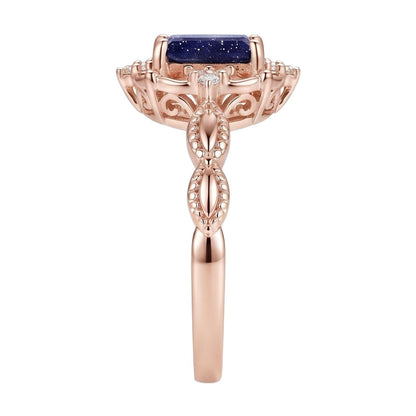 18K Rose Gold Plated, 10K Solid Rose Gold