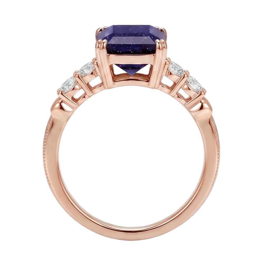 18K Rose Gold Plated, 10K Solid Rose Gold