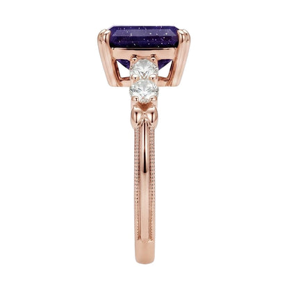 18K Rose Gold Plated, 10K Solid Rose Gold