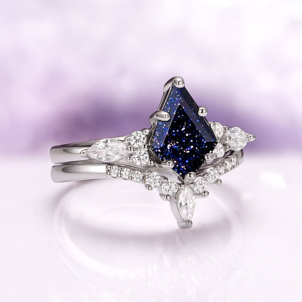 Ostrielle 1.4 Carat Kite Stackable Moissanite Ring