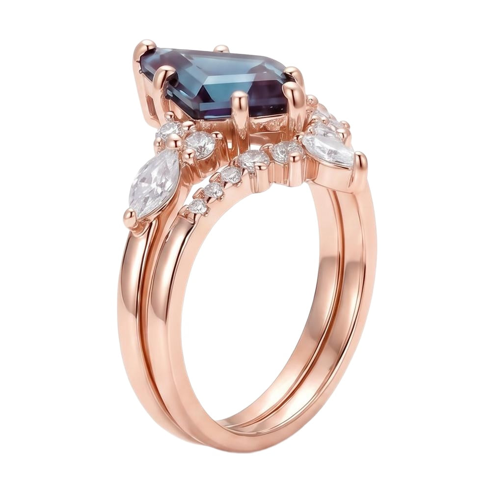 18K Rose Gold Plated, 10K Solid Rose Gold