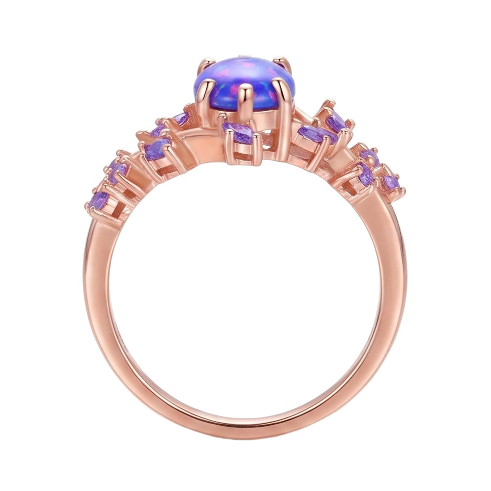 18K Rose Gold Plated, 10K Solid Rose Gold