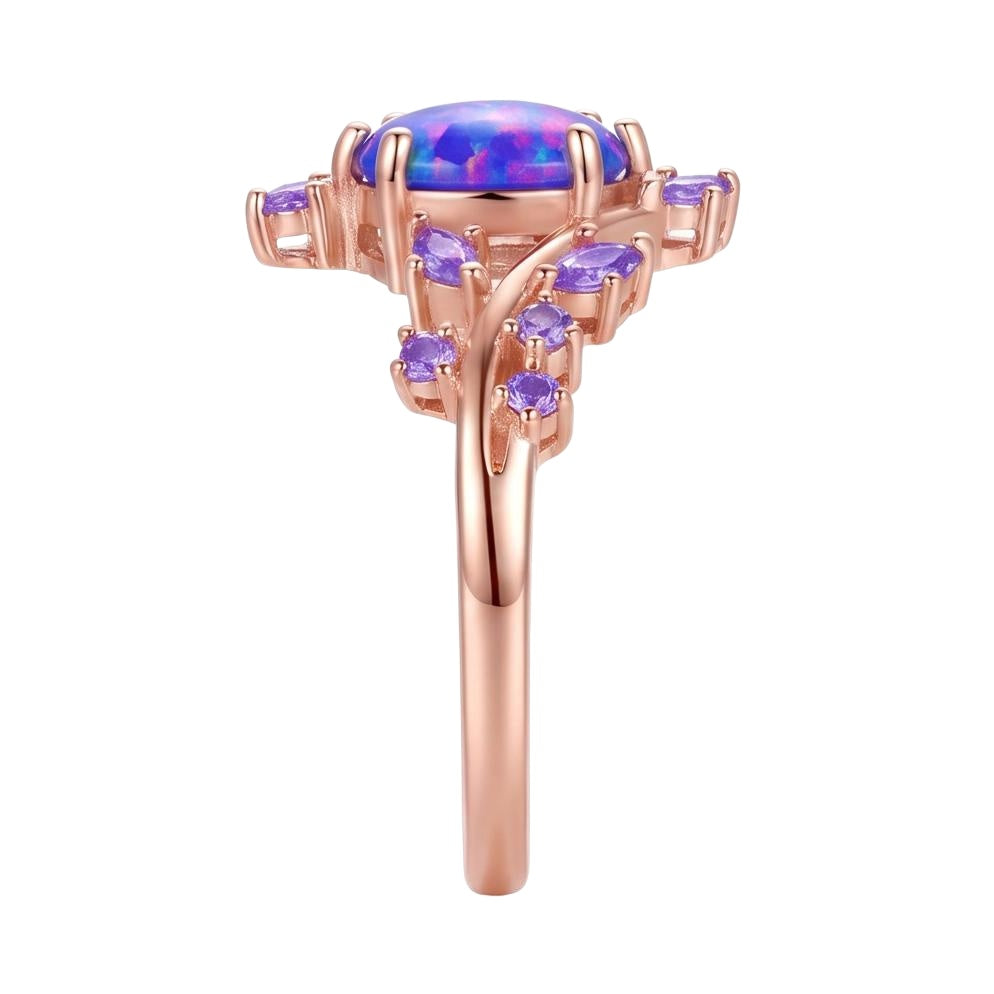 18K Rose Gold Plated, 10K Solid Rose Gold