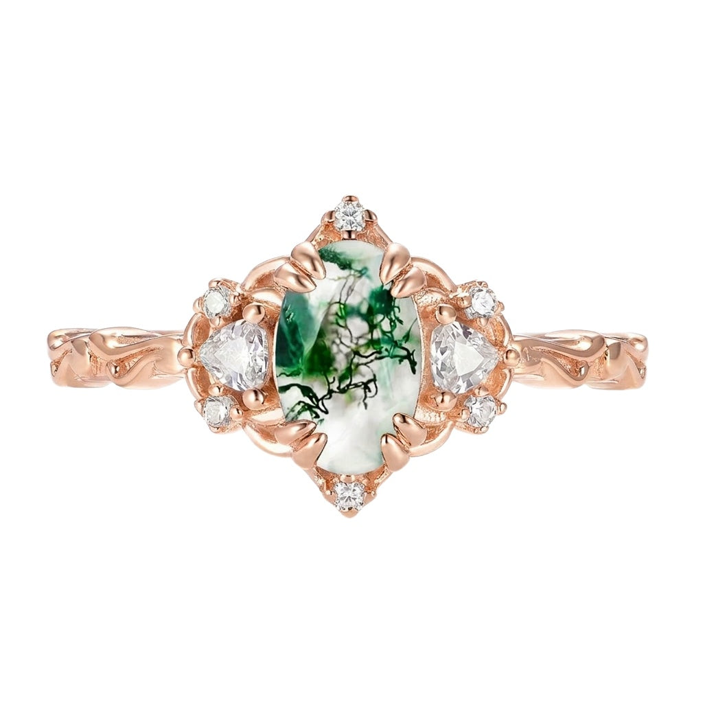 18K Rose Gold Plated, 10K Solid Rose Gold