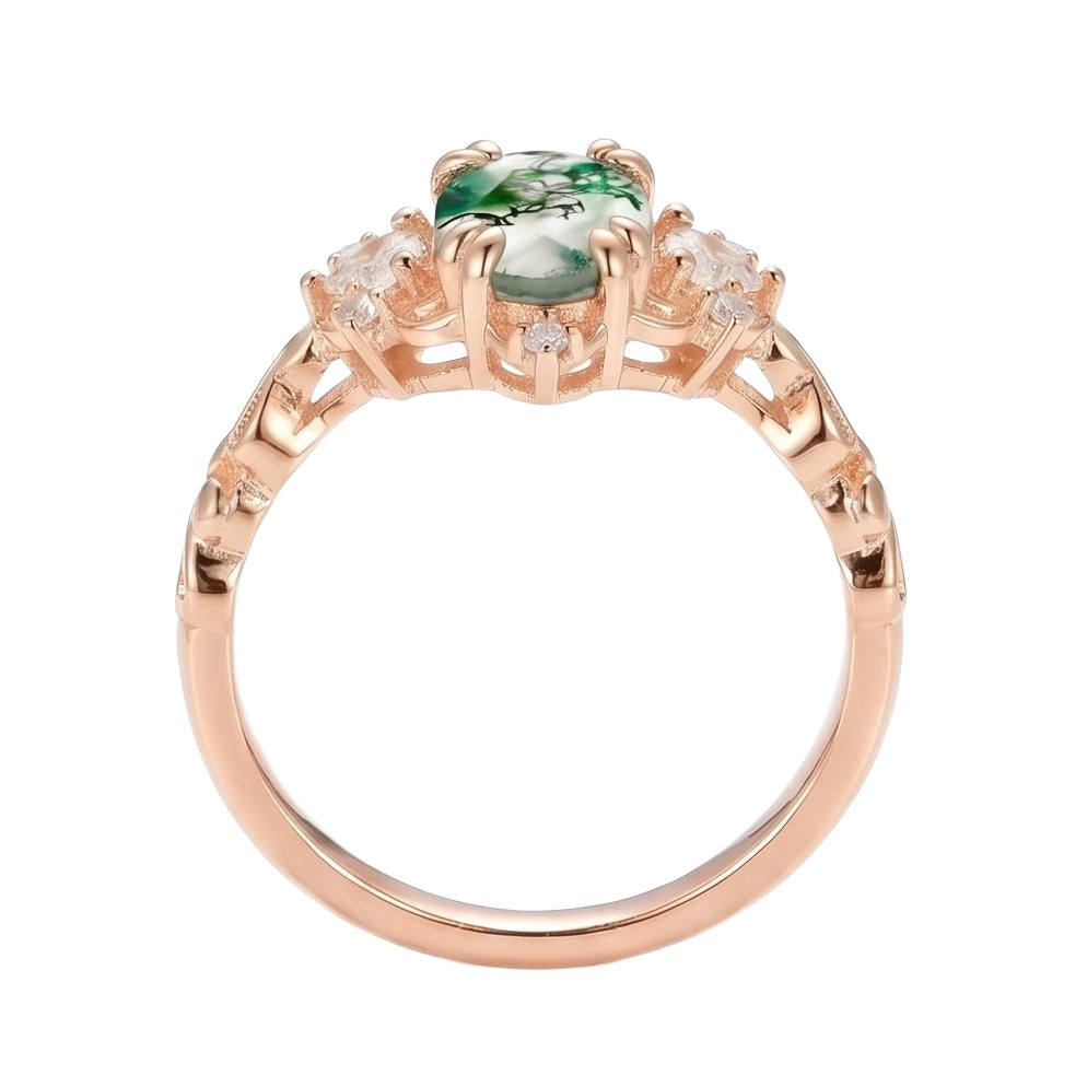 18K Rose Gold Plated, 10K Solid Rose Gold