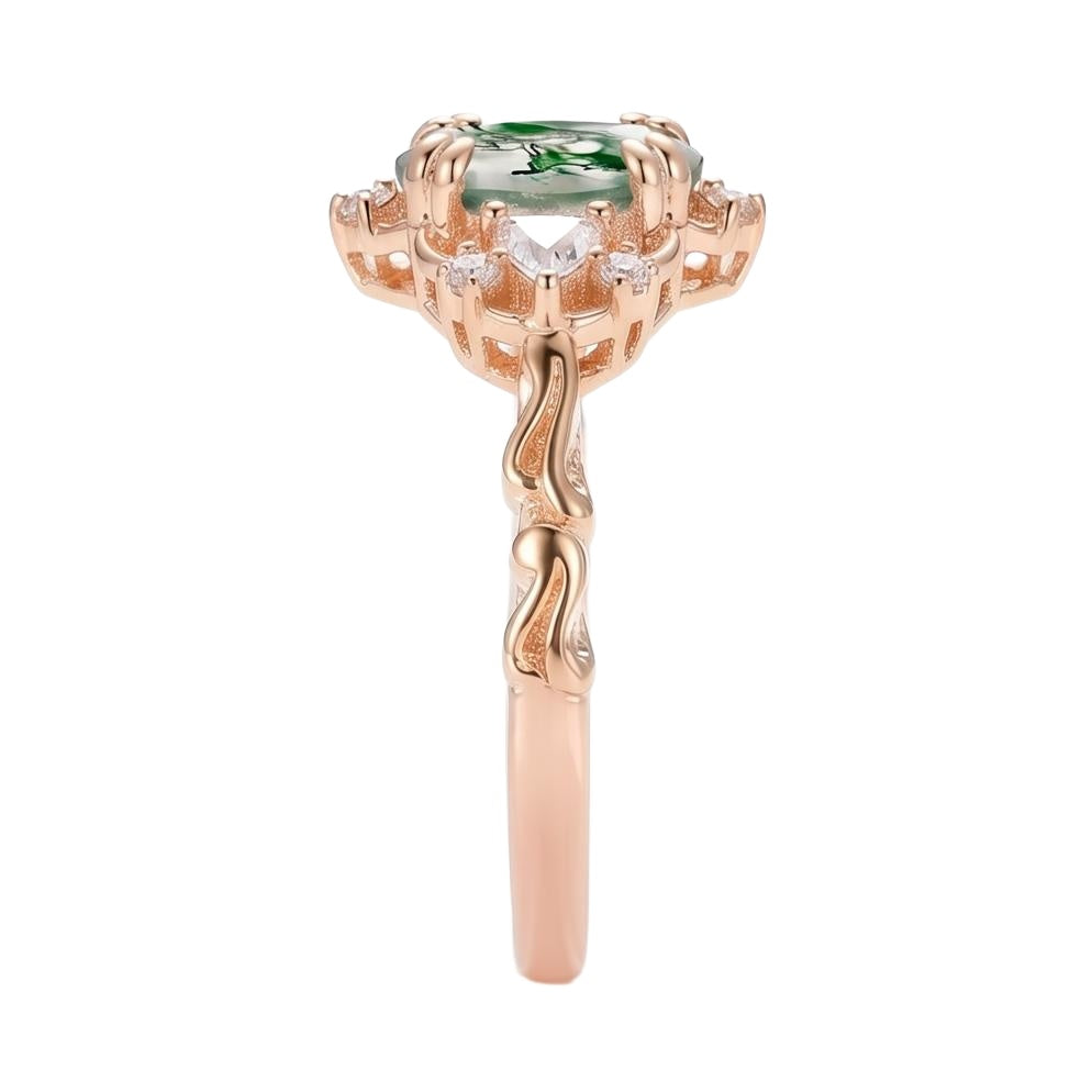 18K Rose Gold Plated, 10K Solid Rose Gold