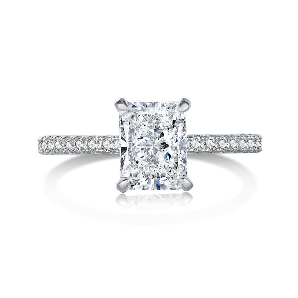 Celendrisa 2 Carat Radiant Solitaire Moissanite Ring