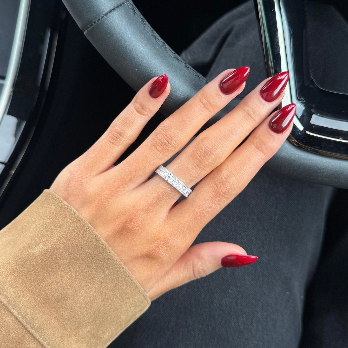 Kethriel 1.5 Carat Radiant Eternity Moissanite Band in 925 Silver