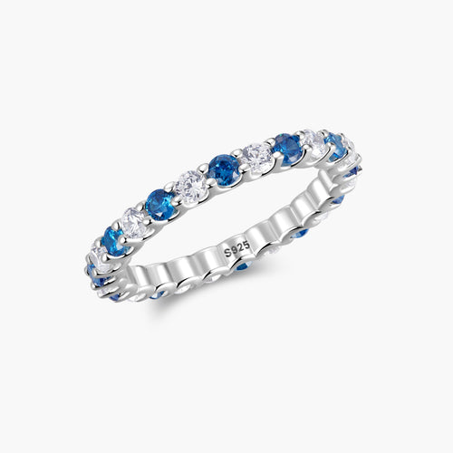 Naeriel Moissanite Band in 925 Silver