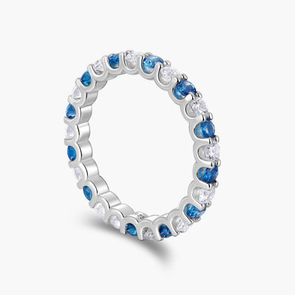 Naeriel Moissanite Band in 925 Silver