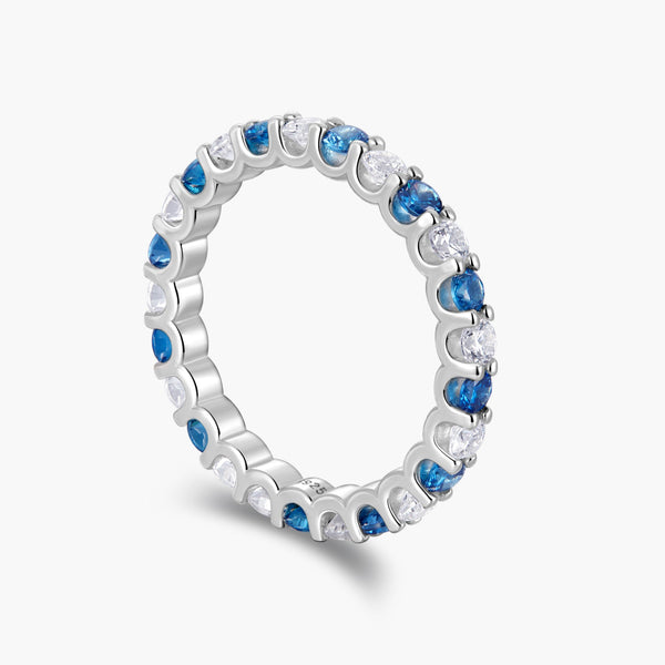 Naeriel Moissanite Band in 925 Silver