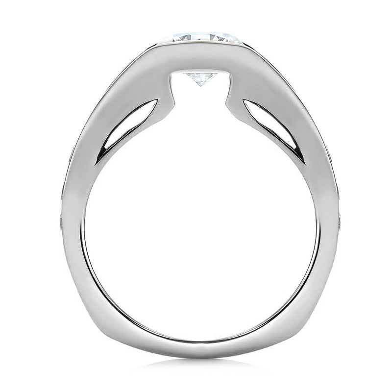 Gildariel 3 Carat Round Brilliant Half Eternity Moissanite Band