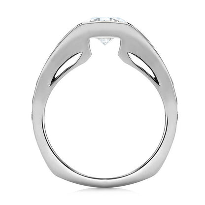 Gildariel 3 Carat Round Brilliant Half Eternity Moissanite Band