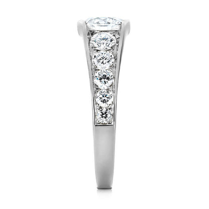 Gildariel 3 Carat Round Brilliant Half Eternity Moissanite Band
