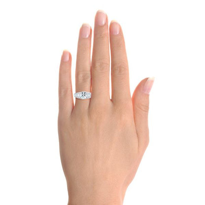 Gildariel 3 Carat Round Brilliant Half Eternity Moissanite Band