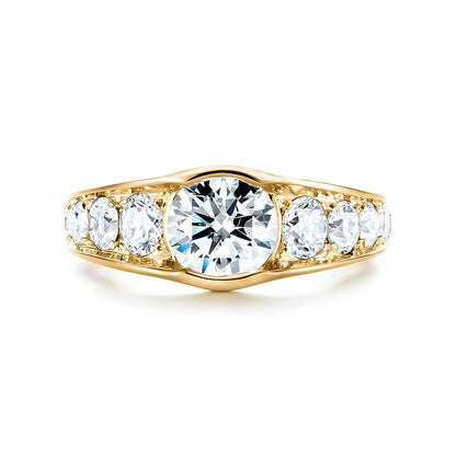 Gildariel 3 Carat Round Brilliant Half Eternity Moissanite Band