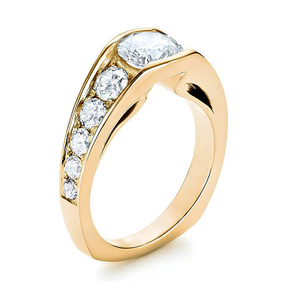 Gildariel 3 Carat Round Brilliant Half Eternity Moissanite Band