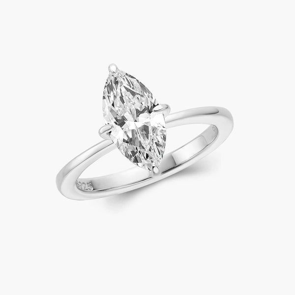 Mavriel 1.5 Carat Marquise Solitaire Moissanite Ring