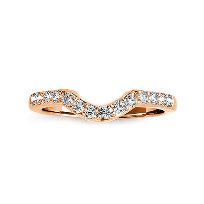 Ulenria 0.4 Carat Round Brilliant Half Eternity Moissanite Band in 925 Silver