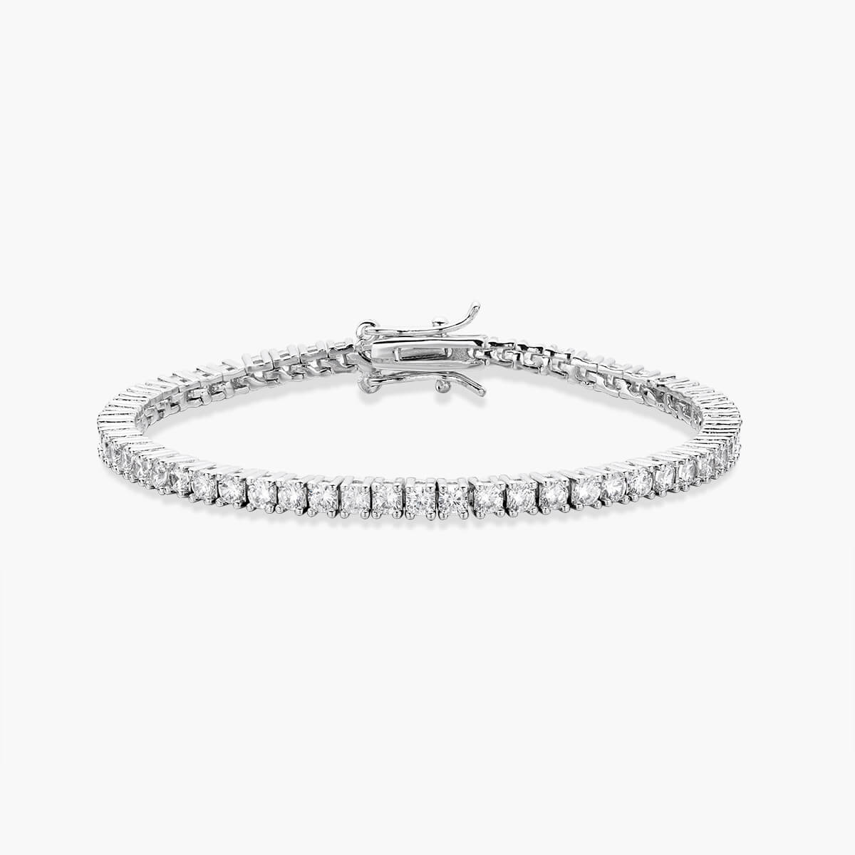 Sinalwen 3.5 Carat Round Brilliant Tennis Moissanite Bracelet