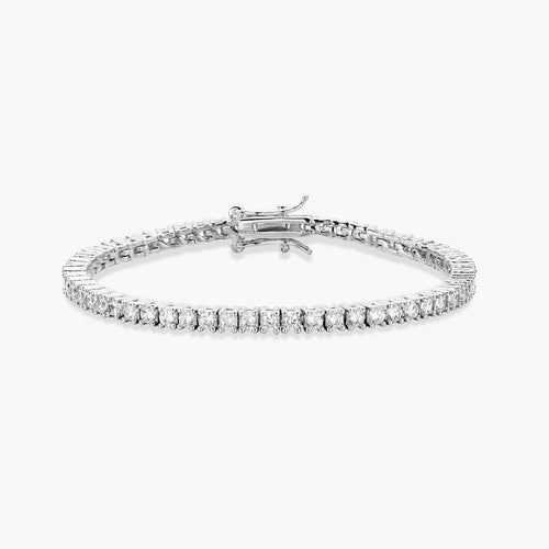 Sinalwen 3.5 Carat Round Brilliant Tennis Moissanite Bracelet