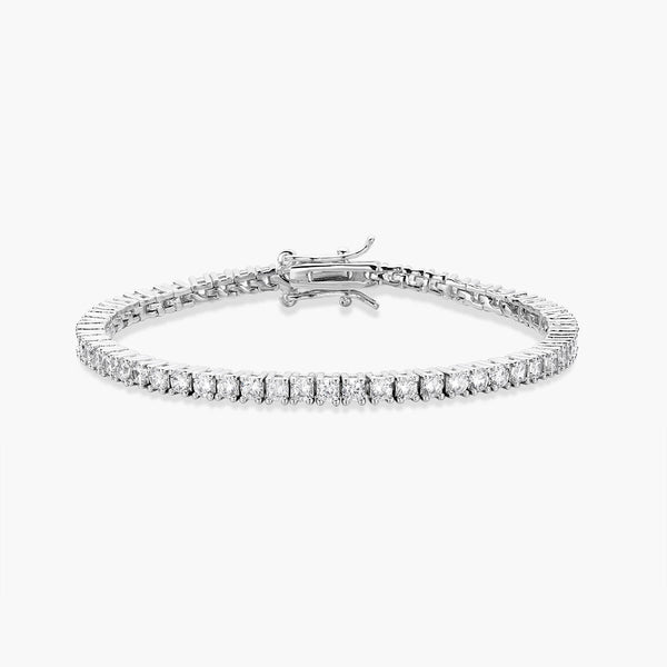 Sinalwen 3.5 Carat Round Brilliant Tennis Moissanite Bracelet