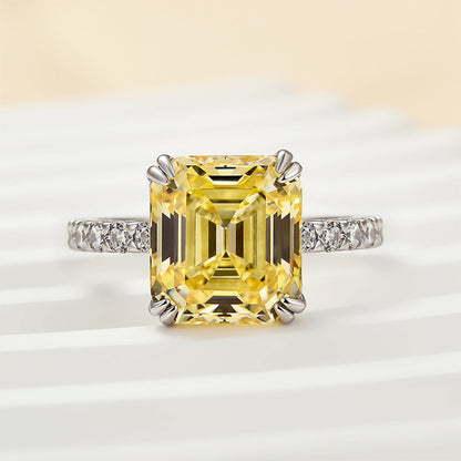 Arwenethia 4.5 Carat Asscher Solitaire Moissanite Ring