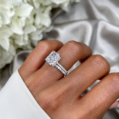 Ereswen 4 Carat Radiant Solitaire Moissanite Ring