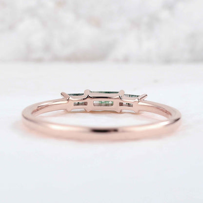 Voryniel Moss Agate Ring in 925 Silver