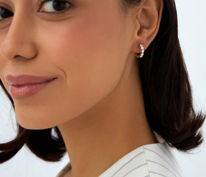 Natural Diamond Studs | 18K Yellow Gold Earrings | Round Brilliant Cut | Gift for Women | Luxury Engagement & Wedding Jewelry