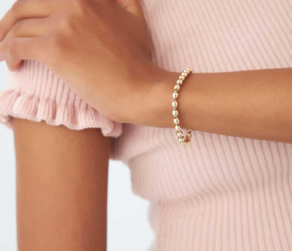 Trendy 18k Gold Geometric Bracelets for Women | High-quality 18k Gold, Charm Bracelets | Elegant Women's Jewelry