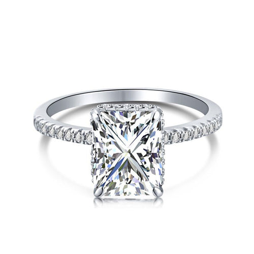 Ereswen 4 Carat Radiant Solitaire Moissanite Ring